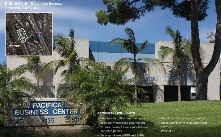 Pictures of Office, Industrial property located at 5115–5135–5145 Avenida Encinas, Carlsbad, CA 92008 for lease - image #1