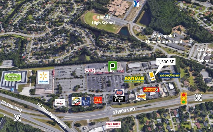 Pictures of Retail, Restaurant property located at 111 Jazie Drive, Savannah, GA 31410 for lease - image #1