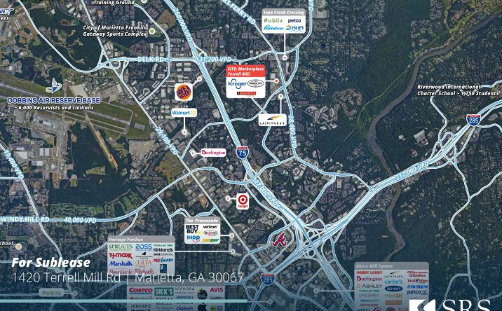 Pictures of Retail, Office property located at 1420 Terrell Mill Rd, Marietta, GA 30067 for lease - image #1