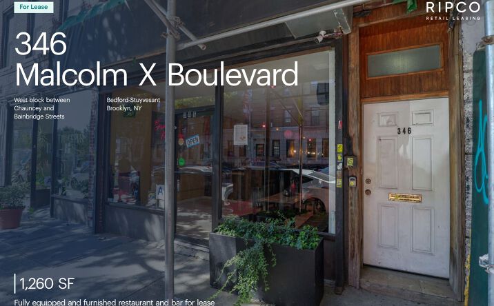 Pictures of Retail property located at 346 Malcolm X Boulevard, Brooklyn, NY 10027 for lease - image #1
