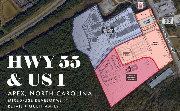Pictures of Retail property located at Highway 55 & US 1, Apex, NC 27539 for lease - image #1