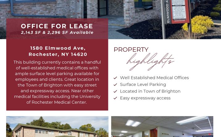 Pictures of Office property located at 1580 Elmwood Ave, Rochester, NY 14620 for lease - image #1