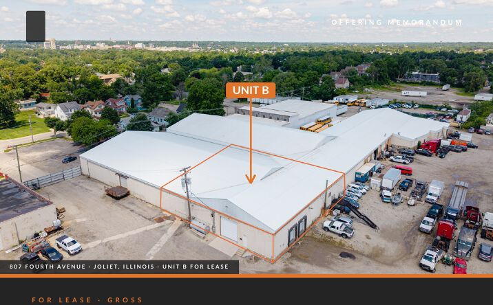 Pictures of Industrial property located at 807 Fourth Avenue, Joliet, IL 60433 for lease - image #1