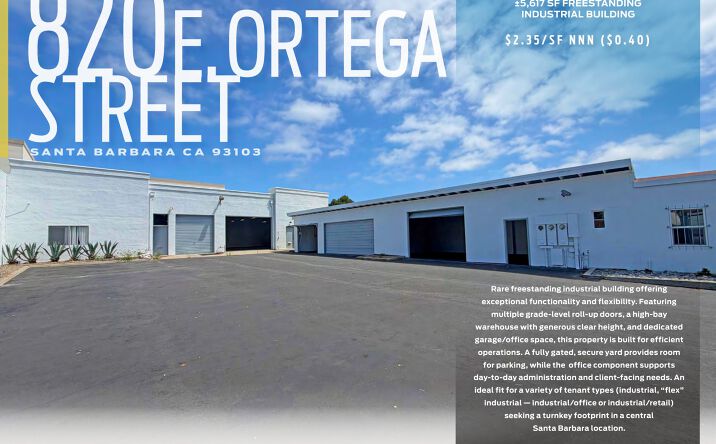 Pictures of Retail, Office, Industrial property located at 820 E. Ortega Street, Santa Barbara, CA 93103 for lease - image #1