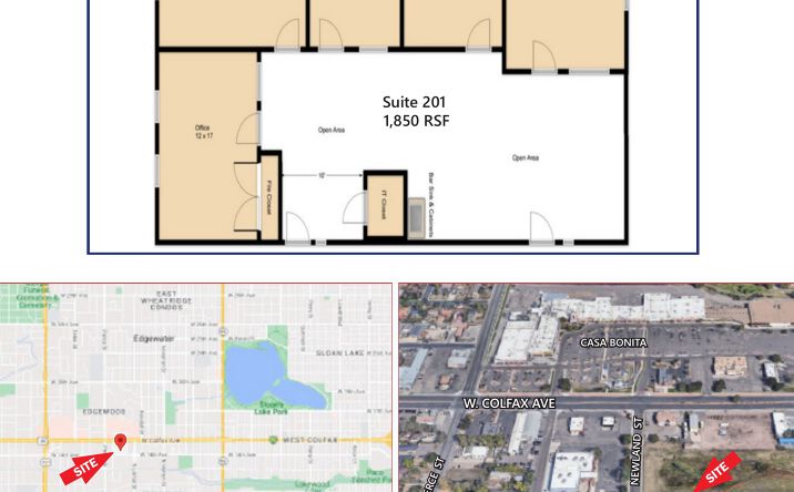 Pictures of Office property located at 6595 West 14th Avenue, Lakewood, CO 80214 for lease - image #1