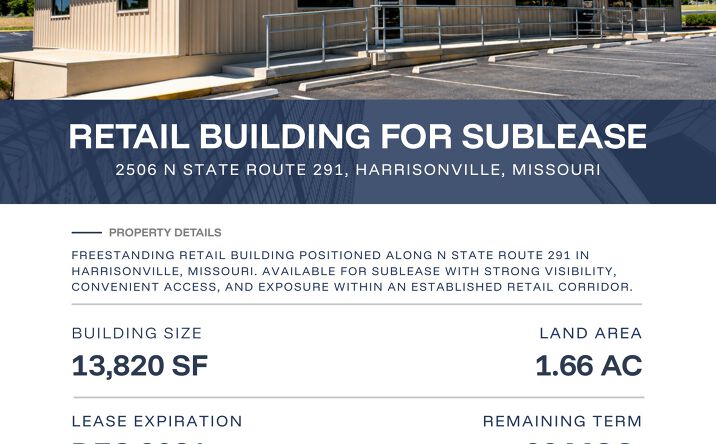 Pictures of Retail property located at 2506 N State Route 291, Harrisonville, MO 64068-1074 for lease - image #1