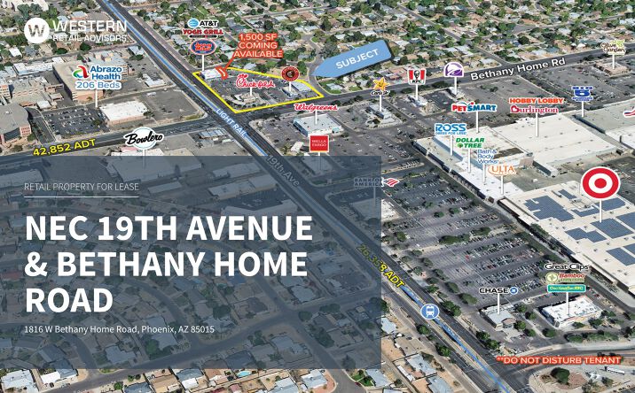 Pictures of Retail, Restaurant property located at 1816 W Bethany Home Road, Phoenix, AZ 85015 for lease - image #1