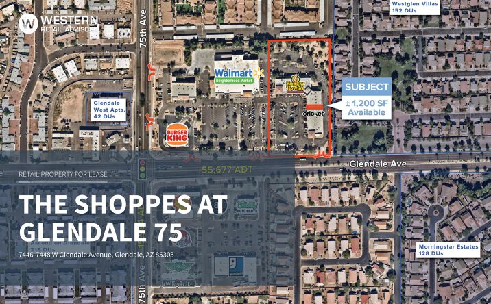 Pictures of Retail, Office property located at 7446-7448 W Glendale Avenue, Glendale, AZ 85303 for lease - image #1