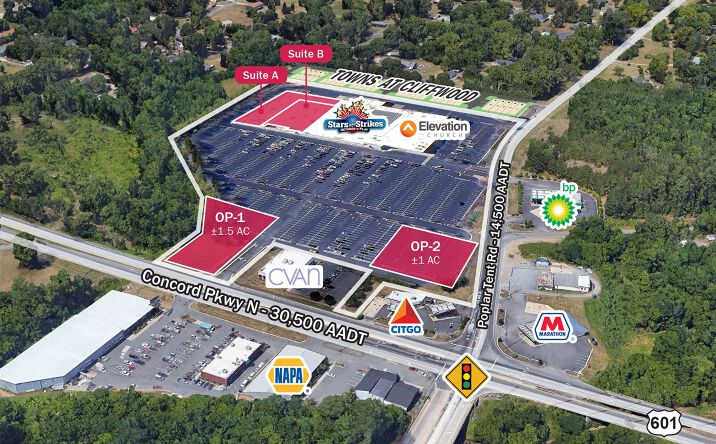 Pictures of Retail, Land property located at 545 Concord Parkway North, Concord, NC 28027 for lease - image #1