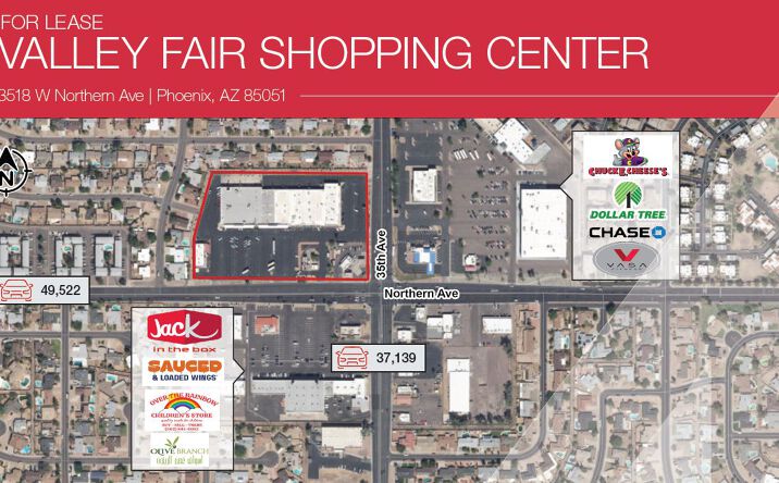 Pictures of Retail property located at 3518 W Northern Ave, Phoenix, AZ 85051 for lease - image #1