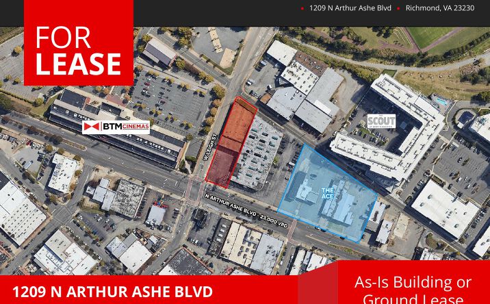 Pictures of Industrial, Land property located at 1209 N Arthur Ashe Blvd, Richmond, VA 23230 for lease - image #1