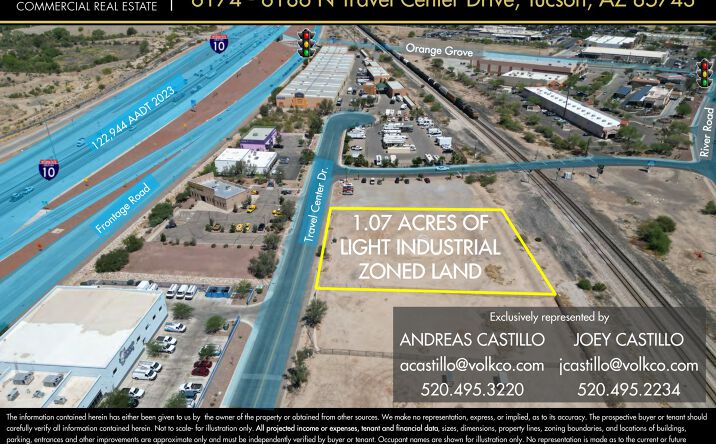 Pictures of Land property located at 6174 - 6186 N Travel Center Drive, Tucson, AZ 85743 for lease - image #1