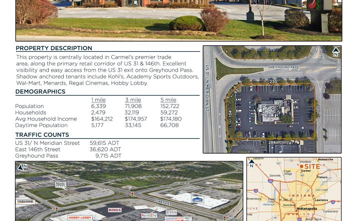 Pictures of Retail property located at 14745 Thatcher Ln, Carmel, IN 46032 for lease - image #1
