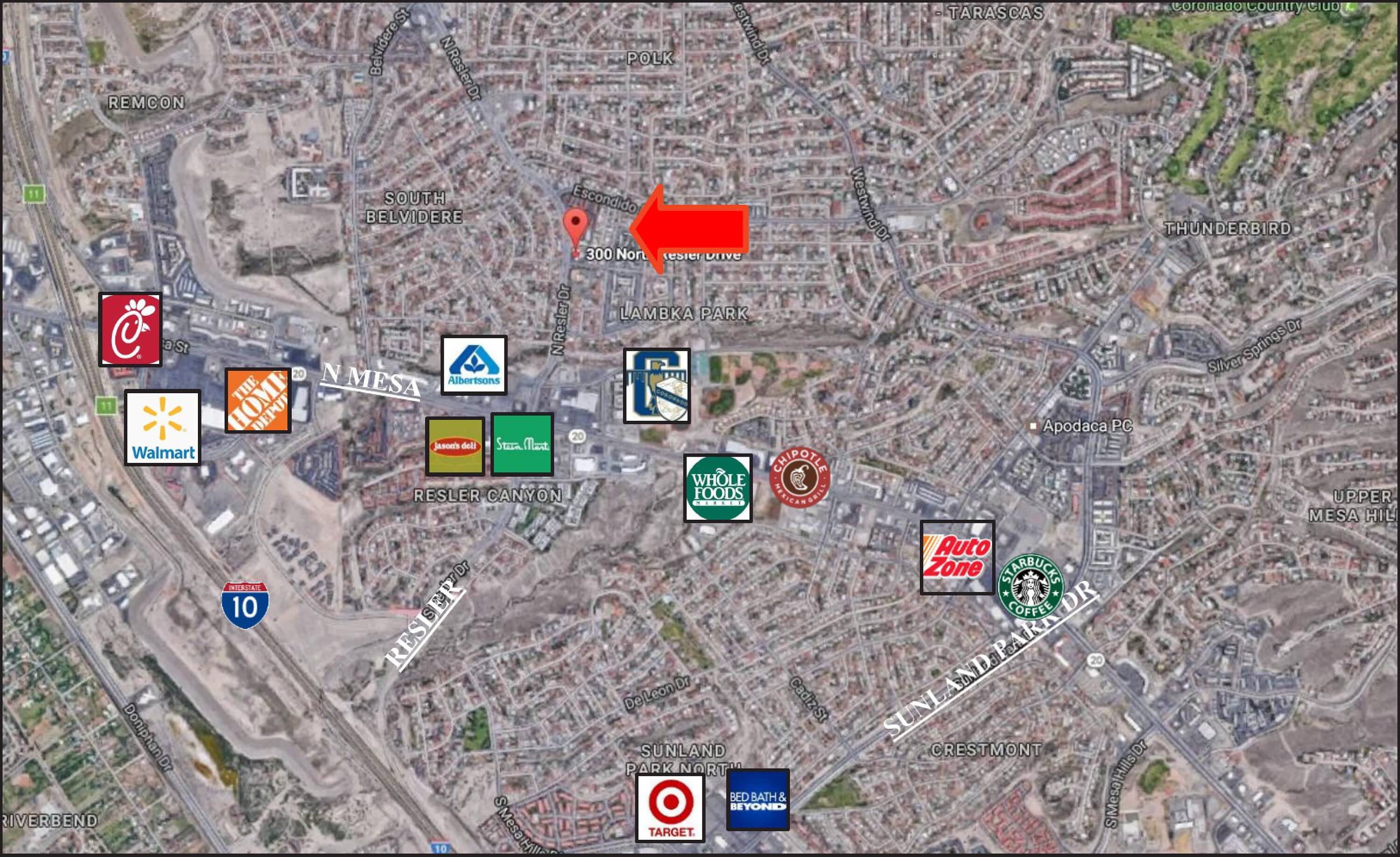 300 N Resler Dr, El Paso, TX 79912