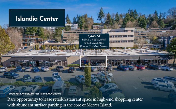 Pictures of Retail, Restaurant property located at 3020 78th Ave SE, Mercer Island, WA 98040 for lease - image #1