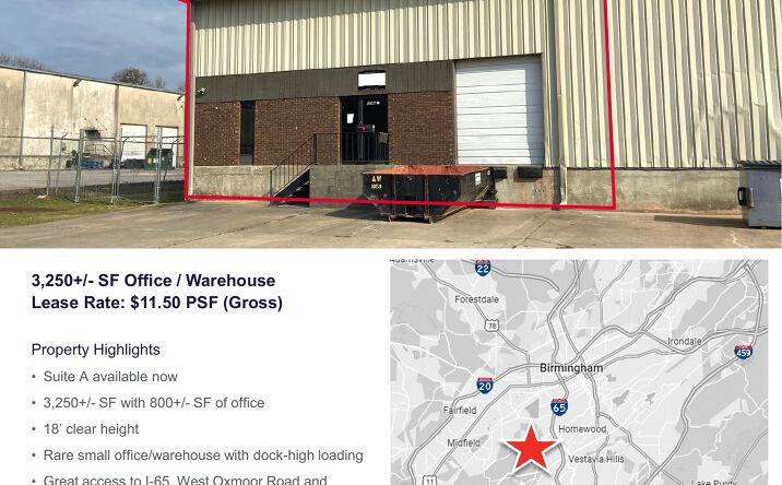 Pictures of Industrial property located at 128A Citation Court, Homewood, AL 35209 for lease - image #1