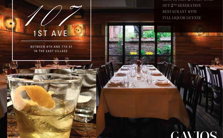 Pictures of Restaurant property located at 107 1st Avenue, New York, NY 10003 for lease - image #1
