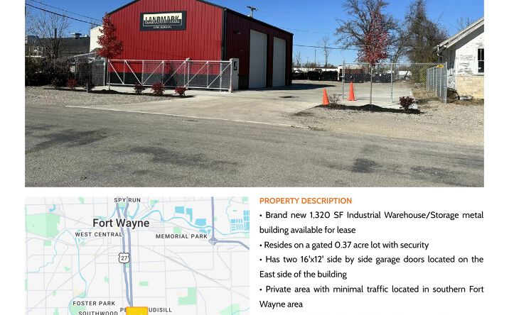 Pictures of Industrial property located at 517 E Hawthorne St, Fort Wayne, IN 46806 for lease - image #1