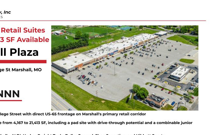 Pictures of Retail property located at 895-975 W College St, Marshall, MO 65340 for lease - image #1