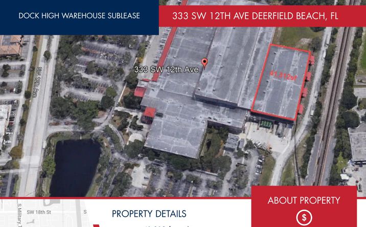 Pictures of Industrial property located at 333 SW 12th Ave, Deerfield Beach, FL 33442 for lease - image #1