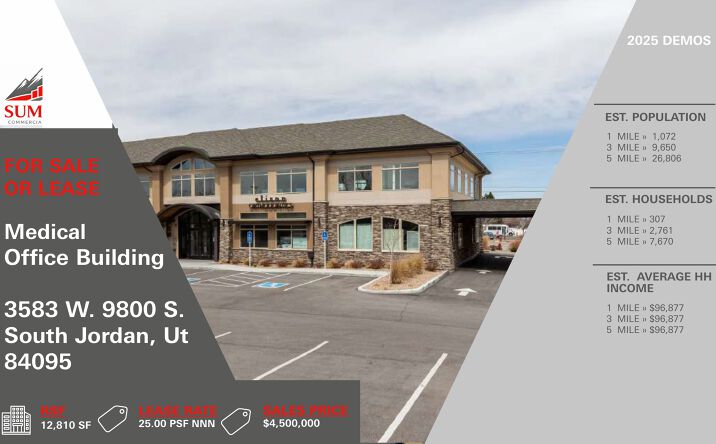 Pictures of Office property located at 3583 W. 9800 S., South Jordan, UT 84095 for lease - image #1