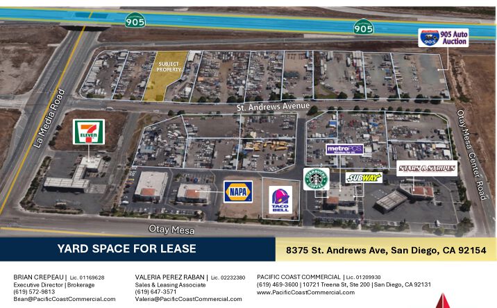 Pictures of Land property located at 8375 Saint Andrews Avenue, San Diego, CA 92154 for lease - image #1