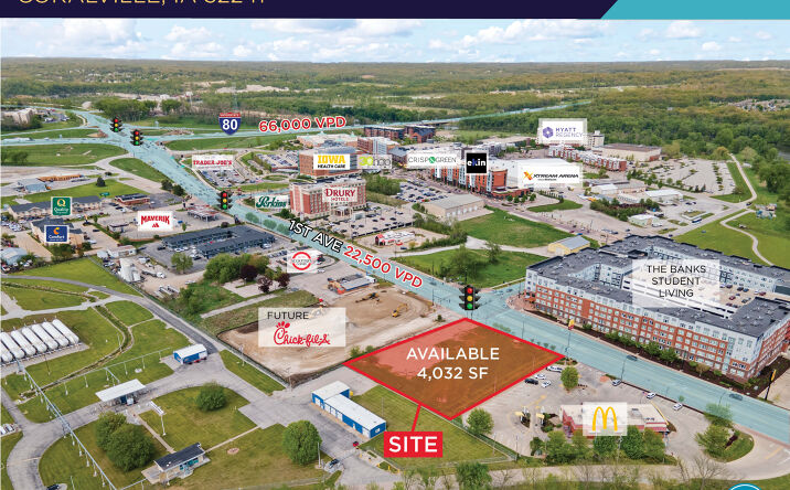 Pictures of Retail, Office, Restaurant property located at 622 1st Avenue, Coralville, IA 52241 for lease - image #1
