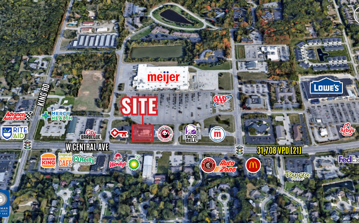 Pictures of Retail property located at 7340 West Central Avenue, Toledo, OH 43617 for lease - image #1