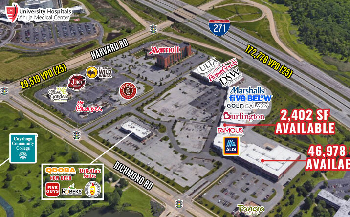 Pictures of Retail property located at 4025 Richmond Rd, Warrensville Heights, OH 44122 for lease - image #1