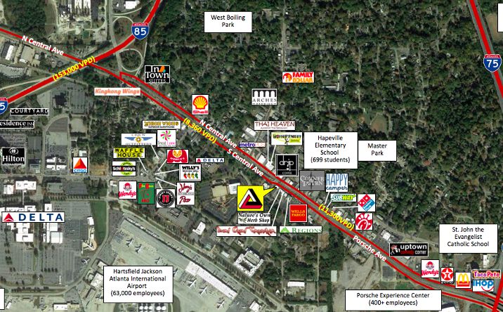 Pictures of Restaurant property located at 636 S Central Ave, Hapeville, GA 30354 for lease - image #1