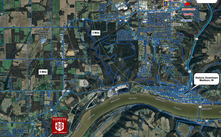 Pictures of Retail property located at 440 E Clifty Dr, Madison, IN 47250 for lease - image #1
