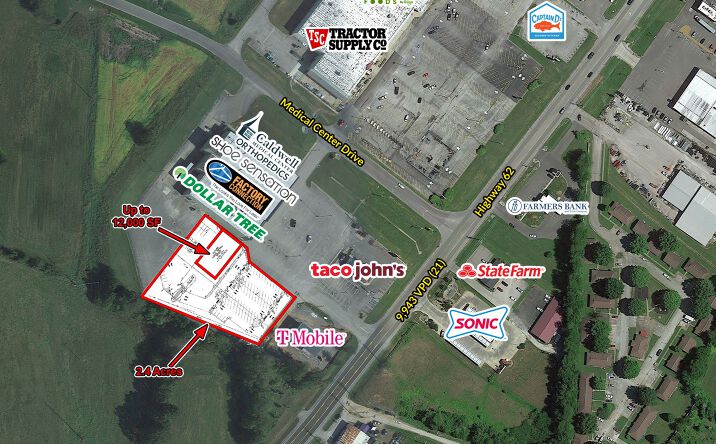 Pictures of Retail, Land property located at US Hwy 62 W & Western Kentucky Pkwy, Princeton, KY 42445 for lease - image #1