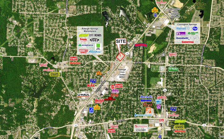 Pictures of Retail, Land property located at 3545 Austin Peay, Memphis, TN 38128 for lease - image #1