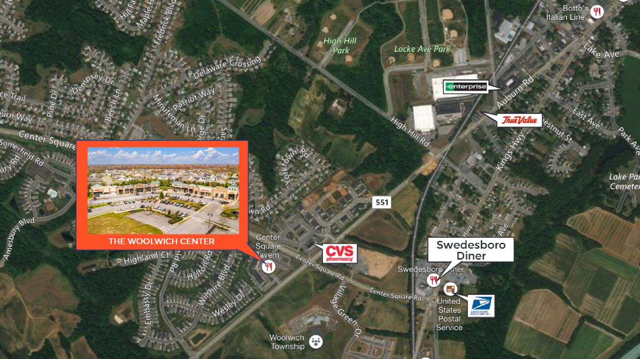 120 Center Square Rd, Woolwich Township, NJ 08085 Retail Space for