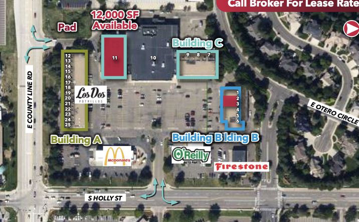 Pictures of Retail property located at 8203-8267 South Holly Street, Centennial, CO 80122 for lease - image #1