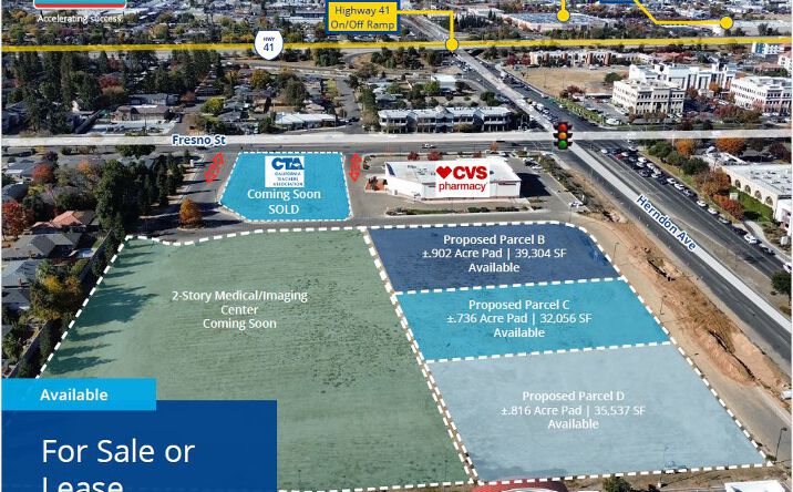 Pictures of Retail, Office, Restaurant property located at SEC Herndon Ave. & Fresno St, Fresno, CA 93720 for lease - image #1