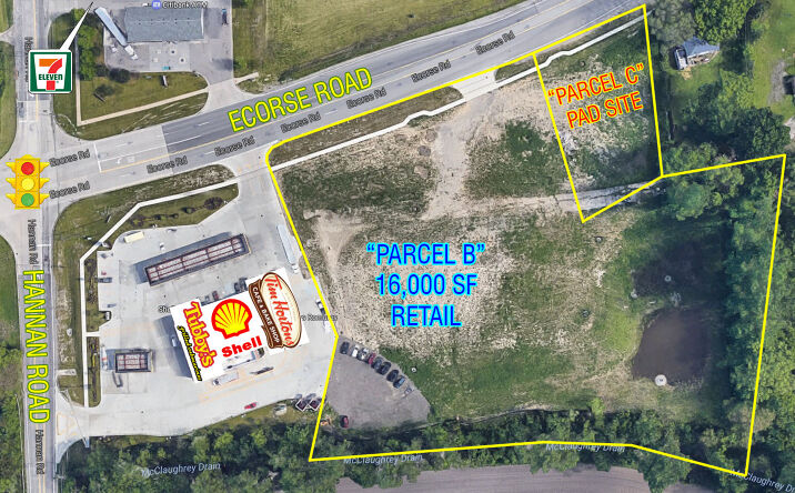 Pictures of Retail property located at SEC of Ecorse & Hannan, Romulus, MI 48184 for lease - image #1