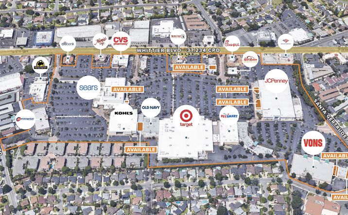 Pictures of Retail property located at 15466 W Whittier Blvd, Whittier, CA 90603 for lease - image #1