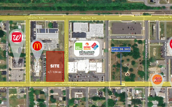Pictures of Land property located at 816 White Horse Pike, Egg Harbor City, NJ 08215 for lease - image #1