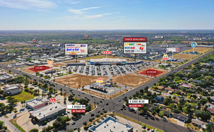 Pictures of Retail property located at 1300 S Cage Blvd, Pharr, TX 78577 for lease - image #1