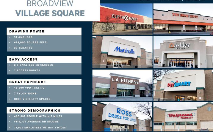 Pictures of Retail property located at 102 Broadview Village Square, Broadview, IL 60155 for lease - image #1