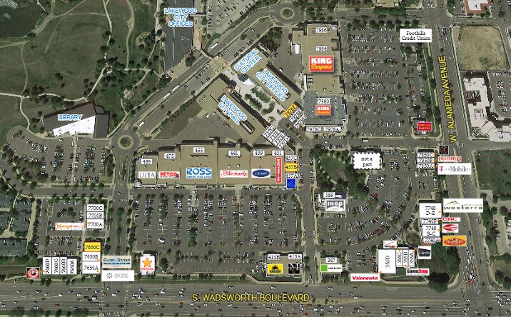 Pictures of Retail property located at 355 - 7986 W Alameda Ave, Lakewood, CO 80226 for lease - image #1
