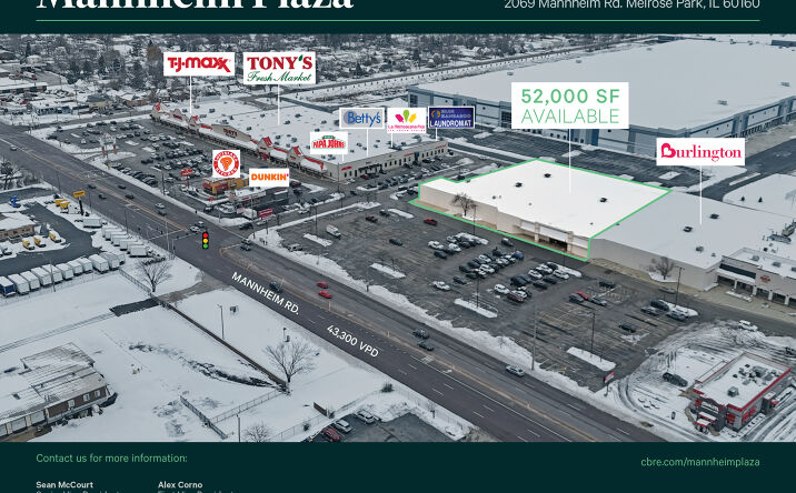 Pictures of Retail property located at 2069-2099 N Mannheim Road, Melrose Park, IL 60160 for lease - image #1