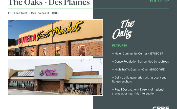 Pictures of Retail property located at 1515 Lee St, Des Plaines, IL 60018 for lease - image #1