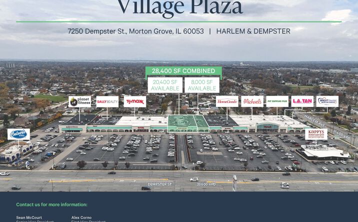 Pictures of Retail property located at 7250 Dempster St, Morton Grove, IL 60053 for lease - image #1