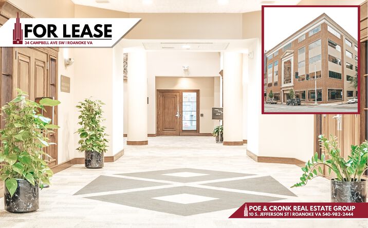 Pictures of Office property located at 34 Campbell Ave SW, Roanoke, VA 24011 for lease - image #1
