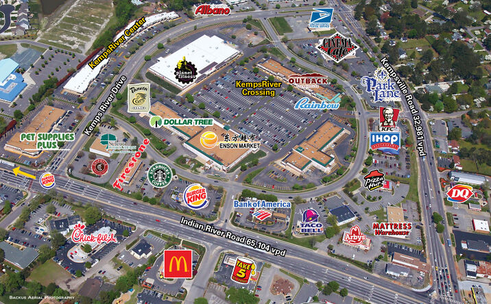 Pictures of Retail property located at 5394 Kemps River Dr, Virginia Beach, VA 23464 for lease - image #1