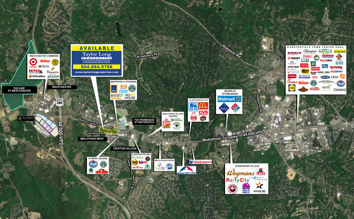 Pictures of Retail, Land, Restaurant property located at 14291 Midlothian Tpke, Midlothian, VA 23113 for lease - image #1