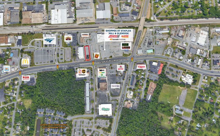 Pictures of Retail property located at The Shoppes at Staples Mill & Glenside, Henrico, VA 23228 for lease - image #1