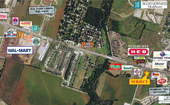 Pictures of Land property located at 5405 W Adams Ave, Temple, TX 76502 for lease - image #1